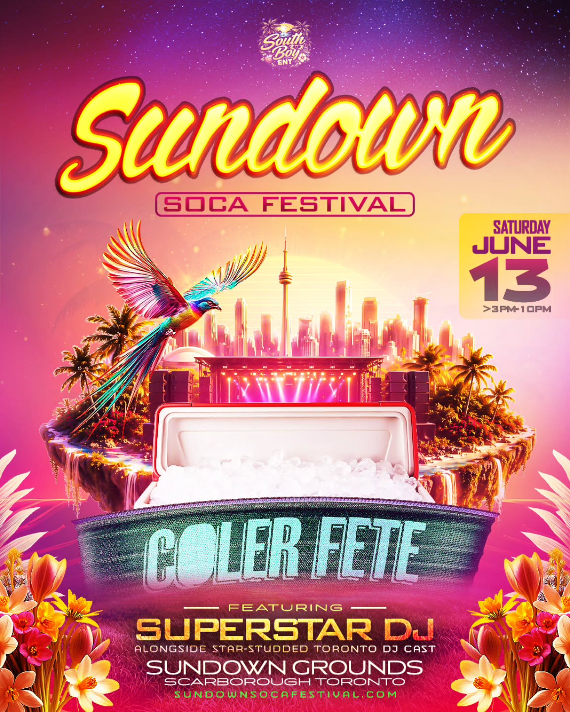 Sundown Soca Festival Cooler Fete poster